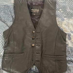 Vintage Wilson’s  Leather Vest Small Mens